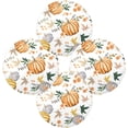 thumbnail image 2 of GZHJMY Autumn Harvest Pumpkin Round Placemats Set of 6, Non-Slip Table Mats Washable Heat Resistant Place Mats for Kitchen Dining Table Home Decor,15.4 Inch, 2 of 7