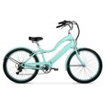 thumbnail image 1 of Hyper E-Ride 26" Ladies 36V Electric Cruiser E-Bike with Pedal-Assist, 250W Motor, Seafoam, 1 of 9