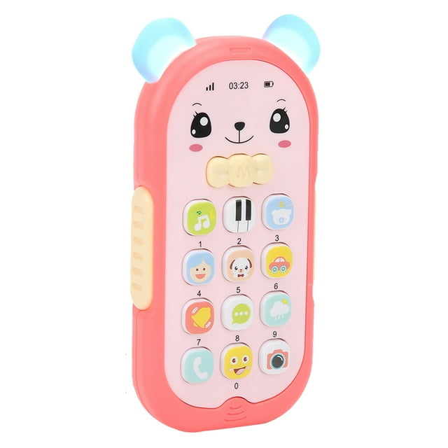 Children Phone Toys, Baby Phone Toy Simulation Telephone Music Sound Light Effect Children Mobile Phone Toy Early Education Learning Toy