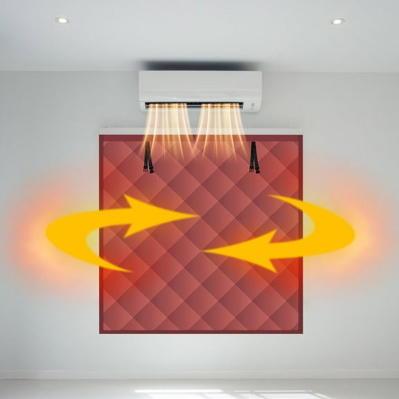RXMEKW Magnetic Thermal Winter Door Curtain No-Drill Windproof