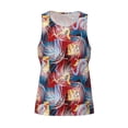 thumbnail image 4 of Fotbe Hawaiian Style Pattern Men's Quick Dry Workout Tank Top Gym Muscle Tee Fitness Bodybuilding Sleeveless T Shirt Breathable Workout Shirt-Small, 4 of 9