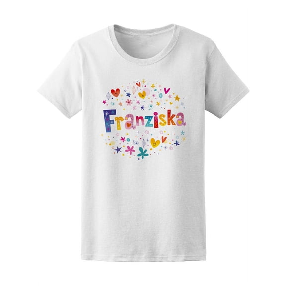 Franziska Cute Colorful Flowers T-Shirt Women -Image by Shutterstock, Female x-Large