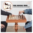 thumbnail image 2 of 3-in-1 Chess Checkers Backgammon Set, 18 Inch Wooden Game Table, Deluxe Combo Board Game for Family, Strategy Game Gift, 2 of 7