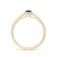 thumbnail image 2 of Angara Natural 0.6 Ct. Blue Sapphire Solitaire Ring in 14K Yellow Gold for Women (Ring Size: 3.5), 2 of 9