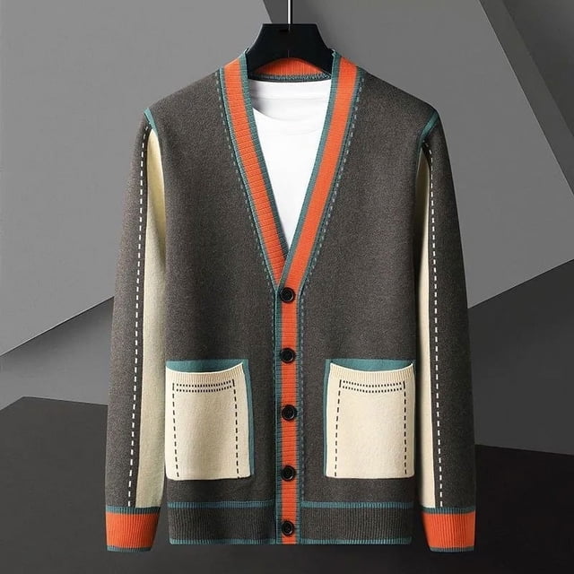 Cárdigans para mujer, suéter de gran tamaño con cuello en V, prendas de punto holgadas, cárdigan de punto informal con una hilera de botones, prendas de vestir, chaquetas informales de invierno