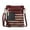 Burgundy, variant on Genesis Vegan Leather Women's Crossbody Bag, Trendy Crossover Purse Handbag by Mia K - Chocolate