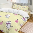 thumbnail image 3 of Pochacco Duvet Cover Set 3-Piece Bedding Set Soft Warm And Comfortable Soft Bed Set with 1 Duvet Cover And 2 Pillowcases for Bedroom All Season 79"x90", 3 of 7