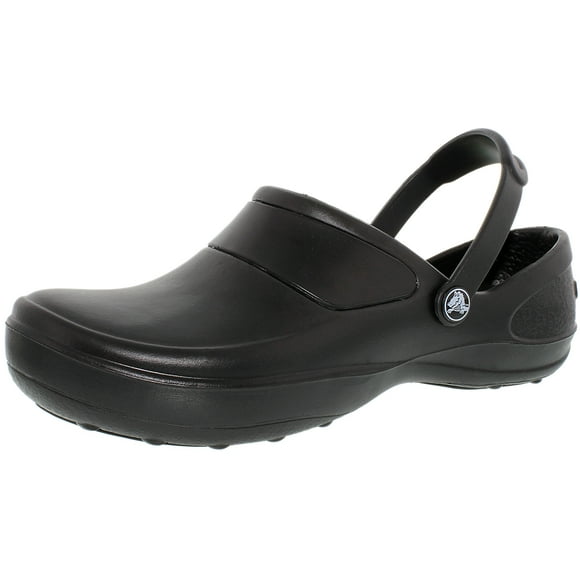 Crocs Women's Mercy Black/Black Ankle-High Rubber Flat Shoe - 6M