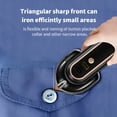 thumbnail image 2 of CURYMAY Cordless Mini Iron for Clothes,Portable Travel Iron Support Dry Wet Ironing,Usb Rechargeable Steam Iron Handheld Ironing Machine with 3 Temperature Settings,Wireless Small Sewing Iron Black, 2 of 6