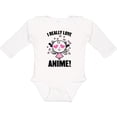 thumbnail image 3 of Inktastic I Really Love Anime with Cute Anime Cat and Hearts Boys or Girls Long Sleeve Baby Bodysuit, 3 of 5