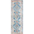 thumbnail image 2 of Unique Loom 3143130 2 Pi 2 Po x 6 Pi Las Ventas Basilica Runner Rug&44; Bleu, 2 of 2
