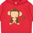 thumbnail image 3 of Inktastic Happy Monkey Toddler Hoodie, 3 of 4