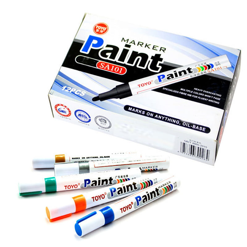 Paint Marker Pen Tire Rubber Metal Glass Wood Stone Waterproof Oil Pen CBUS 