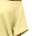 thumbnail image 7 of Miluxas Womens off the Shoulder Tops Summer Short Batwing Sleeve Loose T-Shirts Yellow XL(XL), 7 of 7