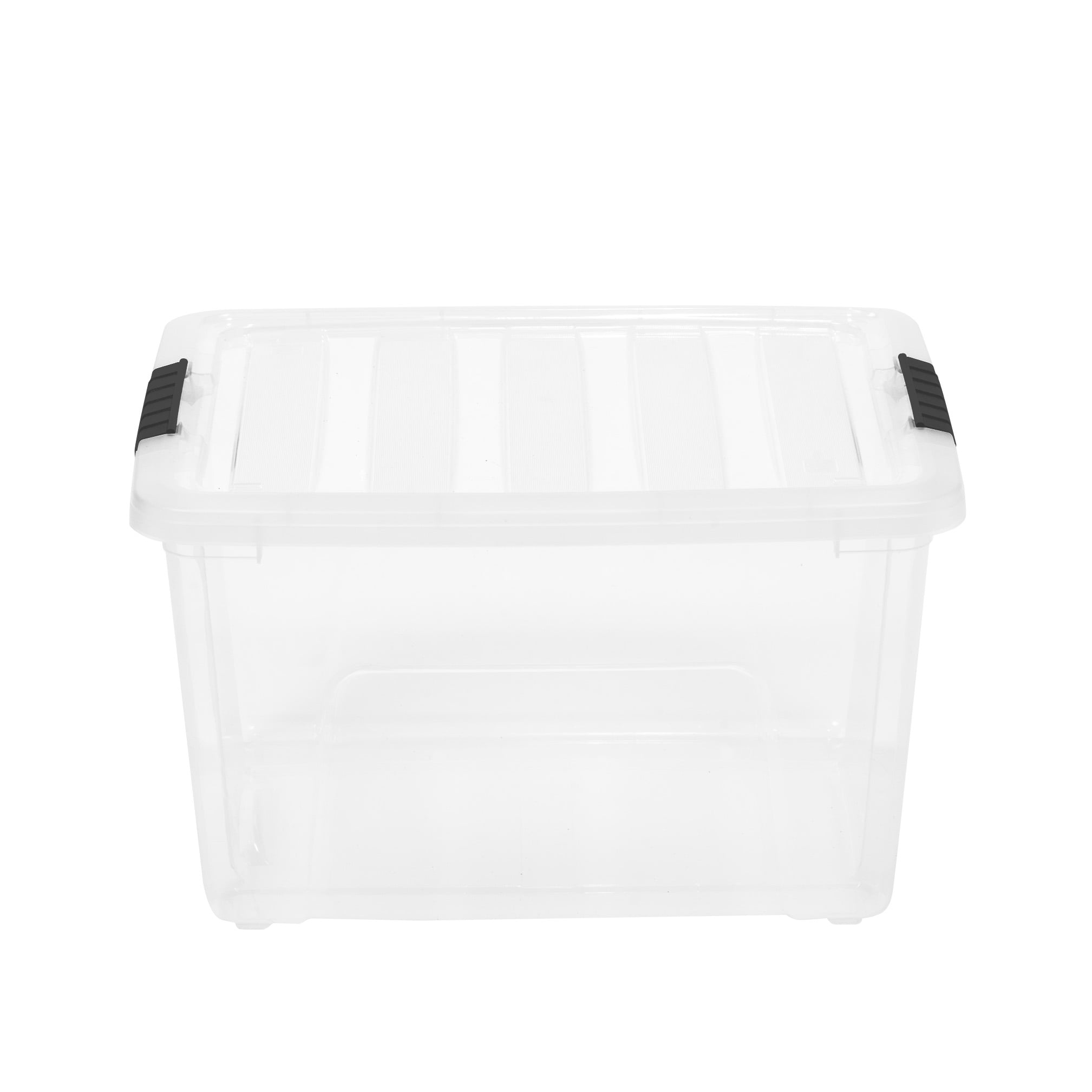 8 Set 31 Qt Stackable Clear Latching Containers Plastic Storage Tote Organizer 