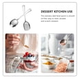 thumbnail image 3 of SHISUYAN 2 Pcs Cuillères en Acier Inoxydable pour Service Alimentaire en Argent pour Adultes, 3 of 9