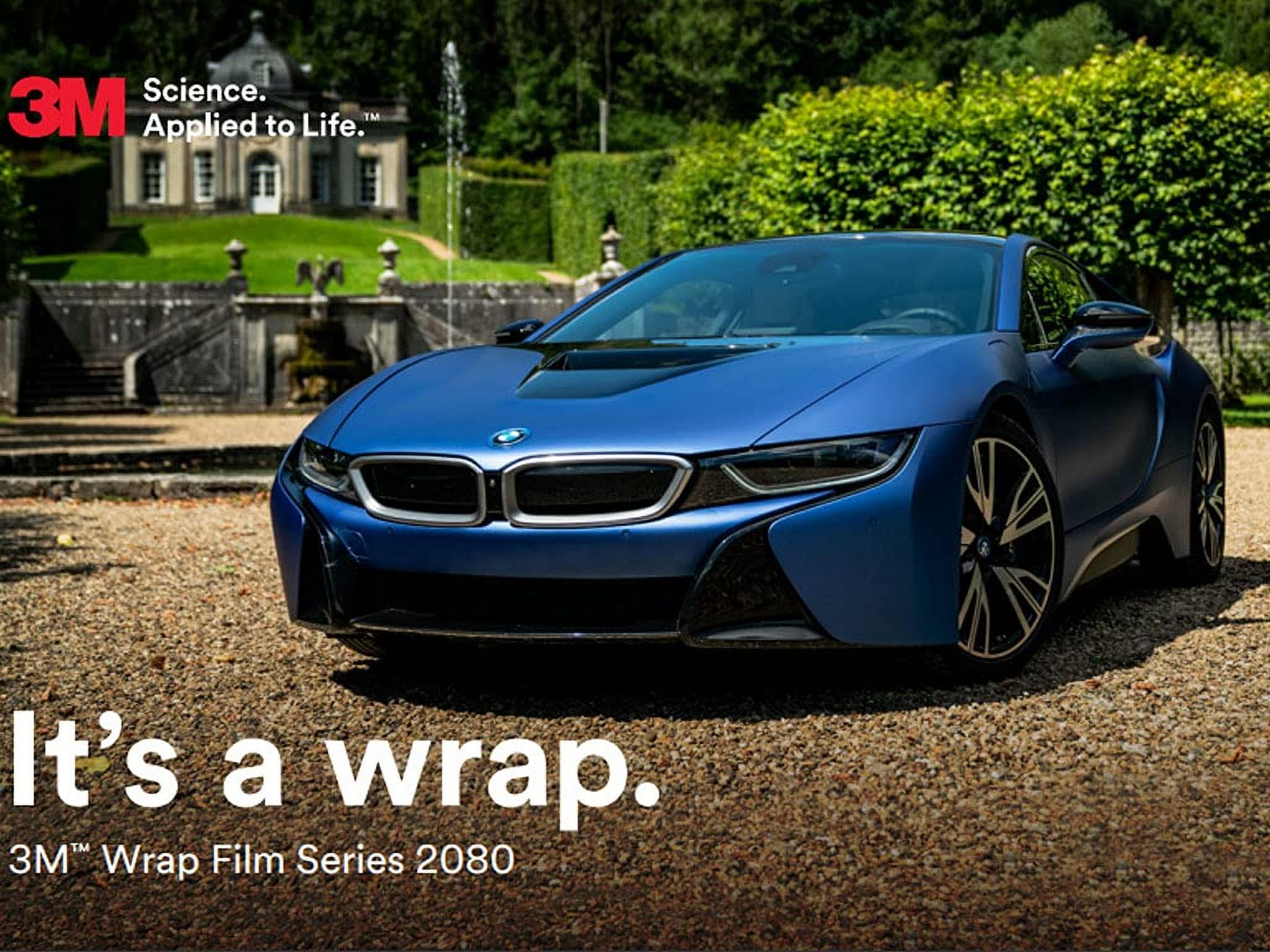 3M Vinyl Car Wrapping Film 2080 Matte Slate Blue Metallic M217 Bubble Free - 5ft x 8ft