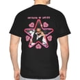 thumbnail image 2 of T-shirt Homme Manches Courtes Été Décontracté Col Rond Noir, 2 of 7