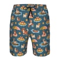 thumbnail image 3 of Balery Beach Dog Traje de Baño Estilo Hawaiano para Hombre, Shorts de Secado Rápido con Bolsillos-Small, 3 of 6