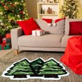 thumbnail image 4 of PONPRNGY Christmas Bathroom Rugs Green Christmas Tree Bath Mat for Living Room Non Slip Christmas Bathroom Decor with Backing Soft Absorbent Shower Carpet for Xmas Winter Home Decor, 4 of 6