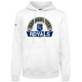thumbnail image 2 of Men's Levelwear  White Kansas City Royals Podium Banner Arch Hoodie, 2 of 3
