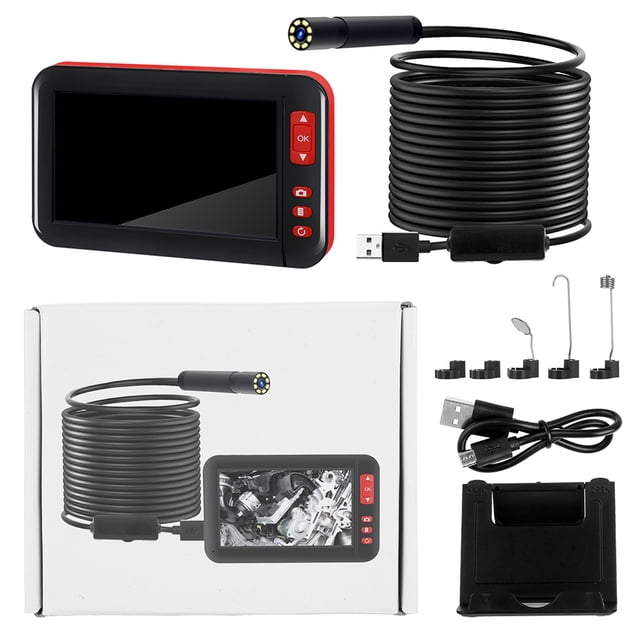 F200 4.3 Digital 1080P LCD Endoscope Inspection Camera Boroscope USB Charging(10m)