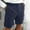 Navy, variant on YLSDY Fashion Mens Pleated Cargo Shorts Tailored Fit Button Waist Shorts with Side Utility Pockets and Clean Summer Styling Navy XXL