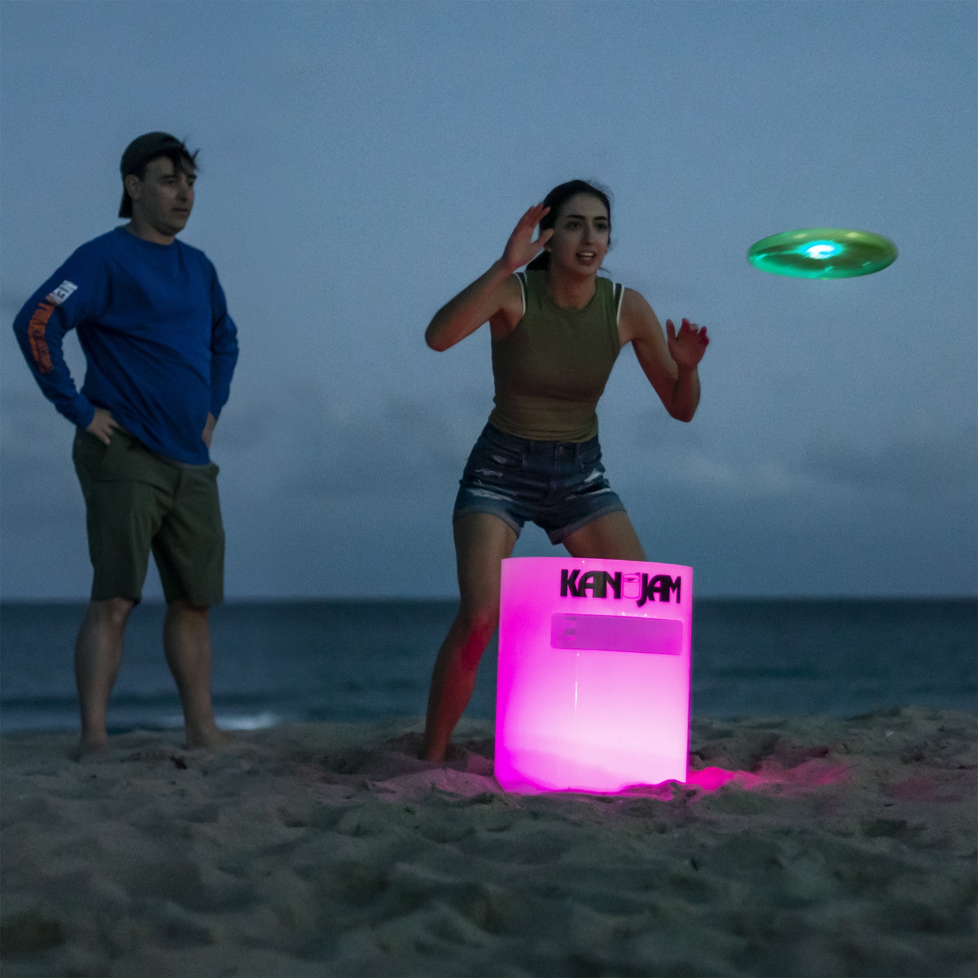 KanJam Illuminate Multi-Color LED Disc Game Set for Play in the Dark!