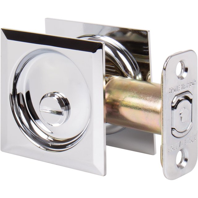 Cerradura tipo bolsillo Stone Harbor con respaldo de 2.38 pulgadas, cromo pulido