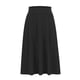 thumbnail image 5 of Faldas Umfun para mujer, lisas, elásticas, de cintura alta, línea A, plisadas, con dobladillo suelto, básicas, informales, versátiles, maxifalda, falda midi, color caqui, talla S, 5 of 5