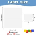 thumbnail image 2 of Uxcell Color Coding Labels Rectangular Colored Labels Sticker Moving Stickers Tags for Inventory Packing Box White, 2 of 6