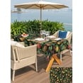thumbnail image 4 of Outdoor Tablecloth with Umbrella Hole and Zipper, Lemons Rectangle Table Cloth 52x70 Inch Waterproof Tablecloth, Summer Botanical Watercolor Elegant Pastoral Picnic Table Cover for Patio Camping, 4 of 7