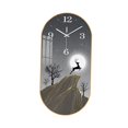 thumbnail image 3 of Reloj de pared de moda, relojes colgantes de pared, reloj de pared decorativo de barrido silencioso, relojes grandes para porche, dormitorio, hotel, Estilo B Soledad Reloj de pared, 3 of 10