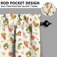 thumbnail image 5 of Rod Pocket Kitchen Curtain Set 3-Piece, 27.5x36 Inch Valance & Tier Drapes, Polyester Pongee Cafe Curtains for Living Room, Bathroom, Farmhouse Rustic Country Window Treatments., 5 of 6