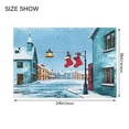 thumbnail image 4 of IAUYY 24x20 Inch Bath Mat Thick Soft Plush Shower Mat TPR Backing Material Non Slip Bath Mats for Bathroom for Tub Shower Hotel The Town Is Snowing, 4 of 9