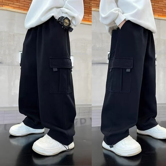 Boys Casual Summer Wide Leg Joggers Elastic Loose Fit Breathable Daily Wear Comfort Outfits for Teen Youth