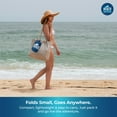 thumbnail image 2 of Sandproof Beach Blanket - Oversized 9'x7' XL Mat for Family | Waterproof, Quick-Dry Ripstop Nylon | Lightweight & Compact for Travel, Picnic, Camping w/ 4 Anchor Stakes & Carry Bag, 2 of 7