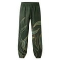thumbnail image 3 of HYwys Pants for Men Cargo Sweatpants Fashion Bloomers Loose Elastic Beach Athleisure Printed Trousers, 3 of 3