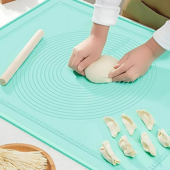 Purebake Silicone Baking Mat 50x40 cm, Extra Thick, Non-Stick, Heat-Resistant, Reusable Pastry Kneading Mat for Dough