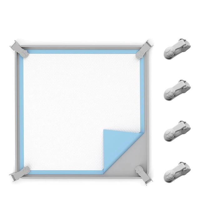 Bandeja para orinal de silicona antideslizante para perros, gris (A), impermeable, a prueba de orina, fácil de limpiar, antideslizante y resistente a las mordeduras, mantel individual grande para
