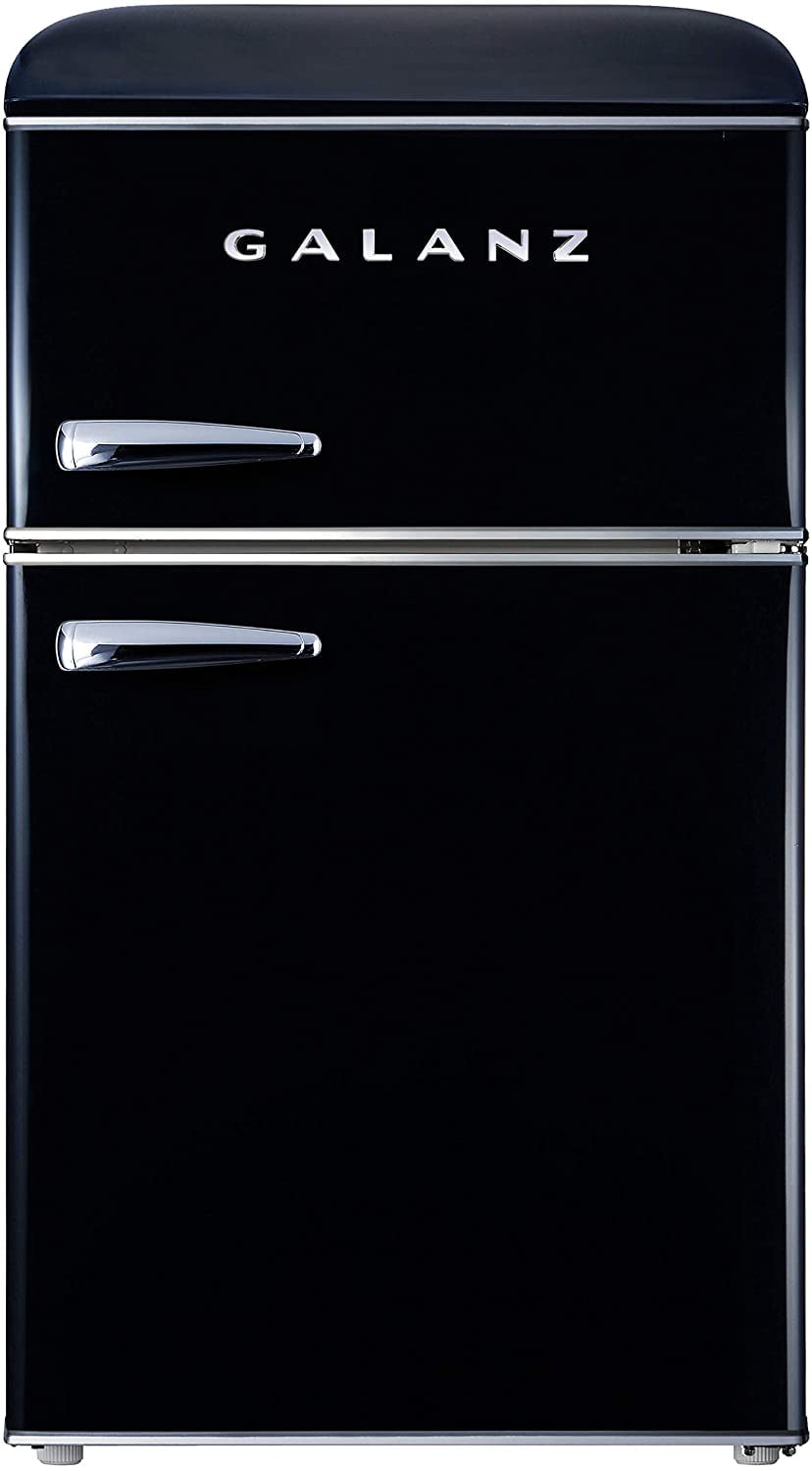 Galanz GLR31TBKER Retro Compact Refrigerator, 3.1 Cu.Ft Mini Fridge