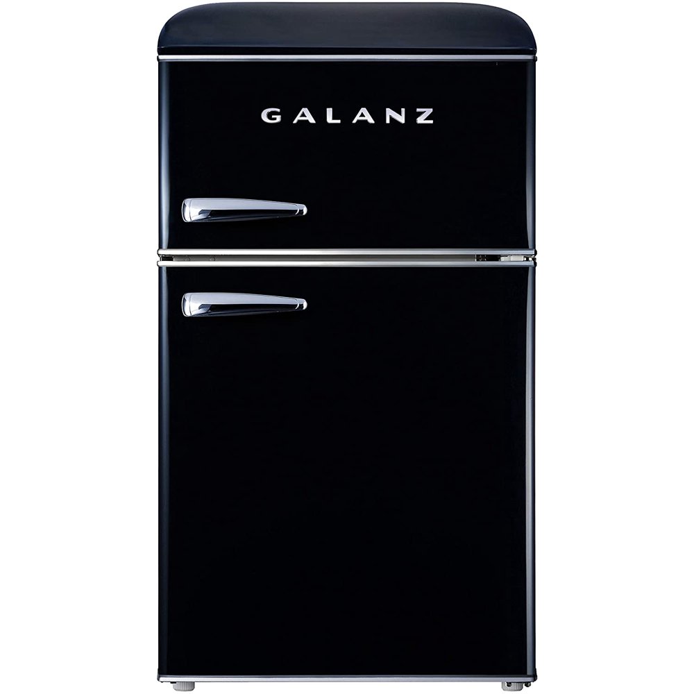 Galanz GLR31TBKER Retro Compact Refrigerator, 3.1 Cu.Ft Mini Fridge