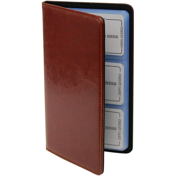 Business Card Holder and Credit Card Holder Large Tan