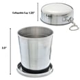 thumbnail image 2 of ASR Outdoor Stainless Steel Collapsible Camping Cup 8.5oz, 2 of 3