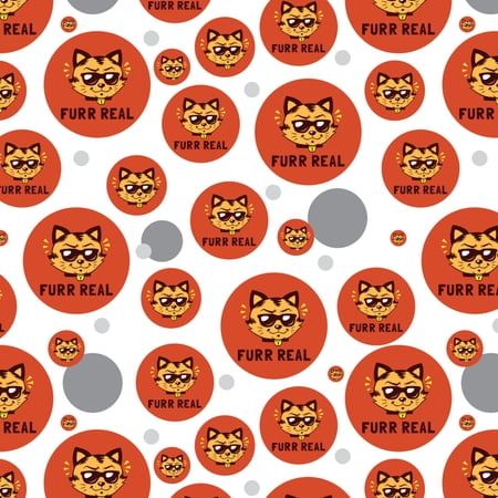 Furr Real Cat For Funny Humor Premium Gift Wrap Wrapping Paper Roll