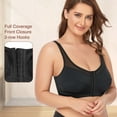 POP CLOSETS Post Surgical Bra Plus Size Front Closure Post Surgery Bra