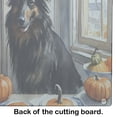 thumbnail image 5 of Belgian Sheepdog Fall Kitchen Pumpkins Glass Cutting Board Large 12 in x 15 in, 5 of 5