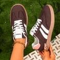 thumbnail image 6 of EKVAHL Women's Orthopedic Tennis Shoes, Faux Suede Panel Classic Sneakers, Breathable Lightweight Everyday Walking Shoes Brown, 6 of 6