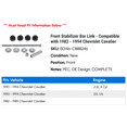 thumbnail image 2 of Front Stabilizer Bar Link - Compatible with 1982 - 1994 Chevy Cavalier 1983 1984 1985 1986 1987 1988 1989 1990 1991 1992 1993, 2 of 2