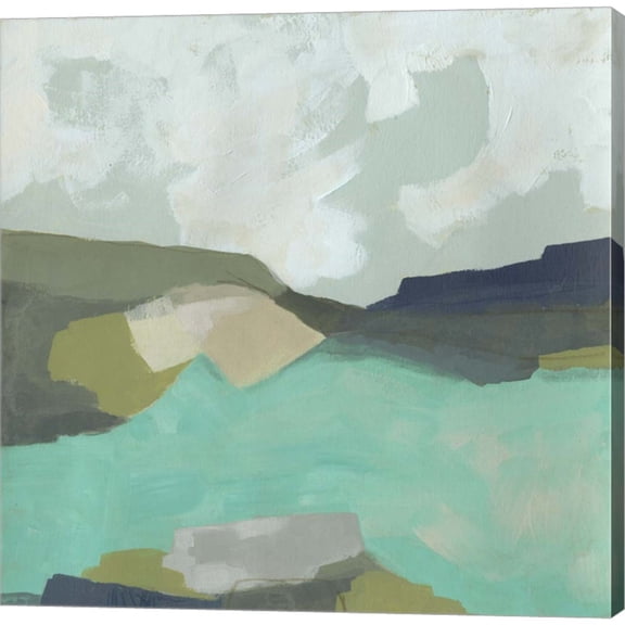 Great Art Now Coastal Crest I by June Erica Vess, Canvas Wall Art, 12W x 12H